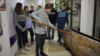 Konfirmanden zu Besuch in Mission EineWelt in Neuendettelsau; Foto: L. Kaiser