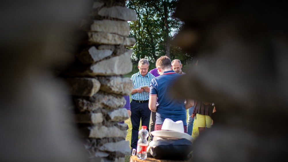Abendandacht beim Lesesteinhaus - Lesung, Foto C. Amthor