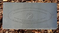 Plakette Baum 71 im Luthergarten Wittenberg