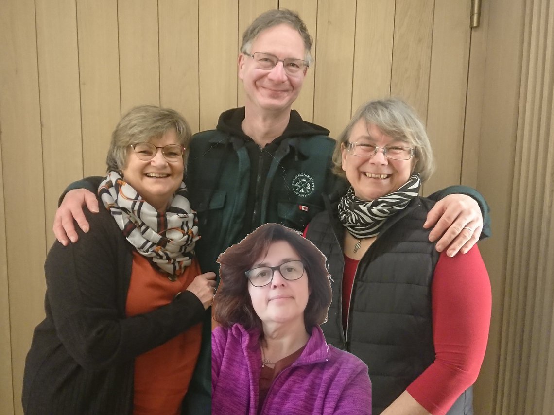 Gebetskreis im Jahr 2023, Fotomontage 4 Personen