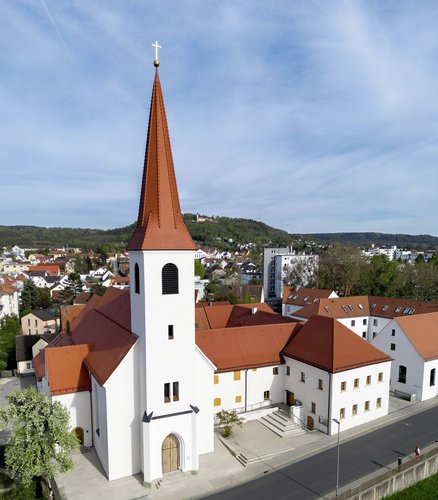 Christuskirche, Luftaufnahme bearbeitet, 18.06.2023 Christian Amthor