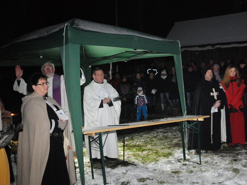 Burgweihnacht 17.12.2017, Segen, Foto: S. Mandel