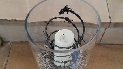 Stacheldrahtkerze in Christuskirche