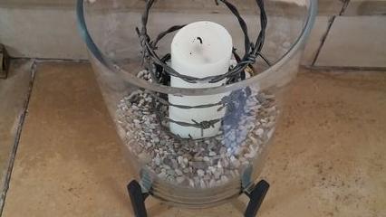 Stacheldrahtkerze in Christuskirche