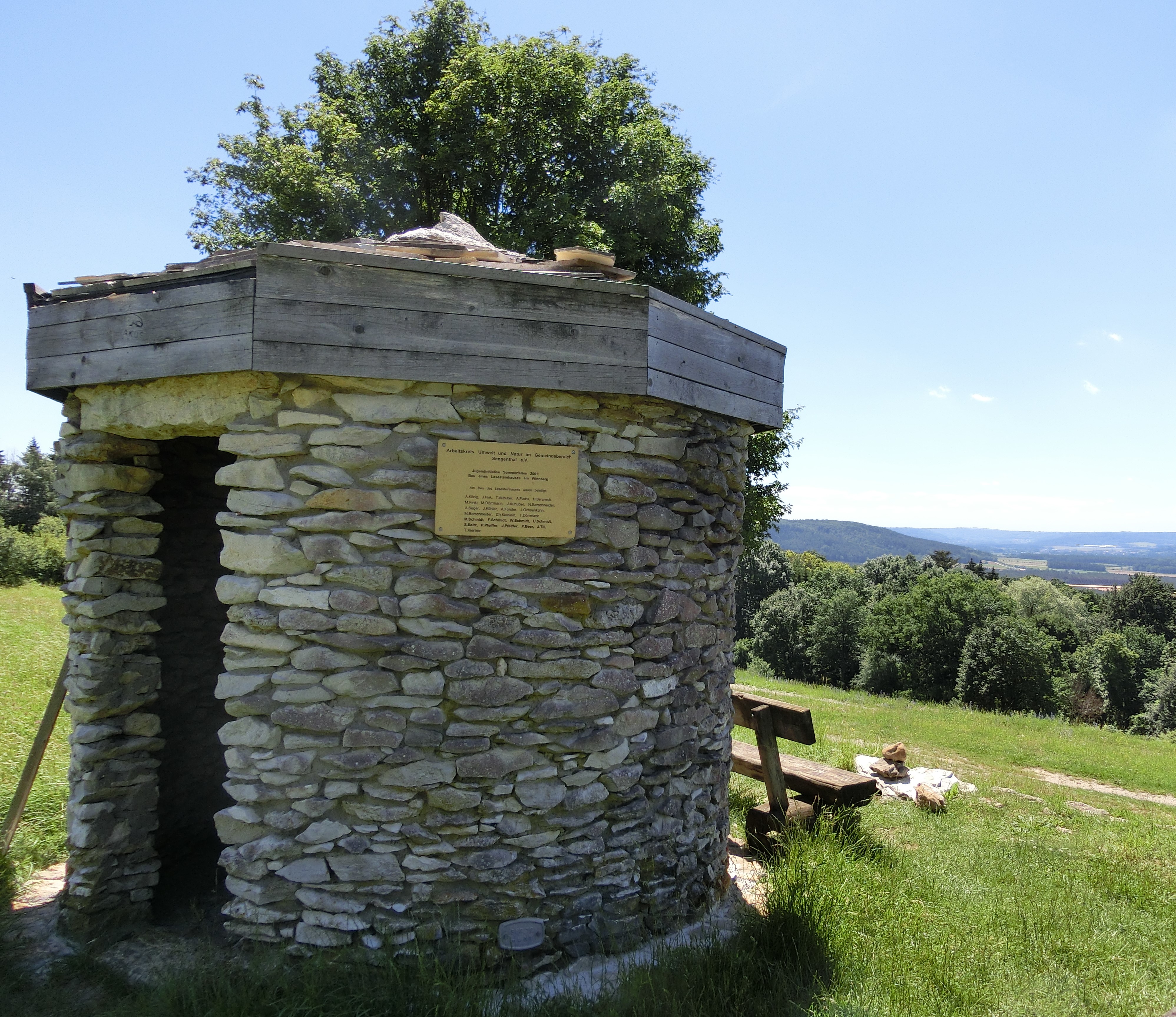 Lesesteinhaus am Winnberg, Foto A. Grell