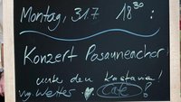 Infotafel des Seniorenheims Woffenbach: Konzert des Posaunenchors