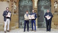 OsternAtHome: Pfarrer Stefan Wingen, Hofkirche, Christiane und Michael Murner, Christuskirche, Norbert Winner, Münster St. Johannes (von Links); Foto Eifler