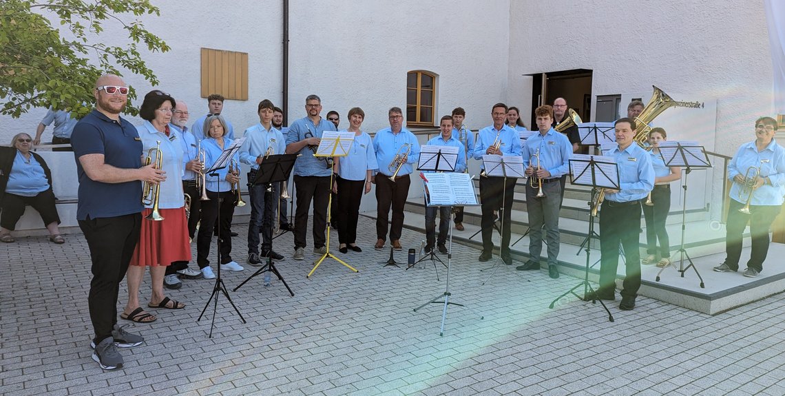Posaunenchor zur Einweihung der Christuskirche am 25. Juni 2023, Foto R. Hierl