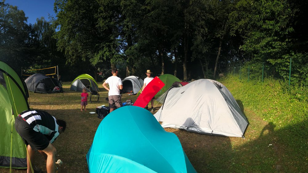 Väter-Kinder-Zelten; Foto M. Murner