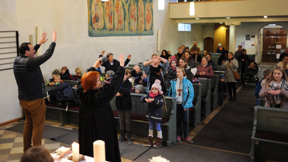 Kinderbibeltag am 21.11.2018, Pfr. Wingen u. Dekanin Murner, Foto M.Murner