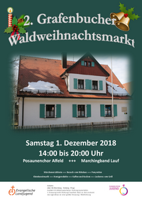 Plakat 2. Grafenbucher Waldweihnachtsmarkt