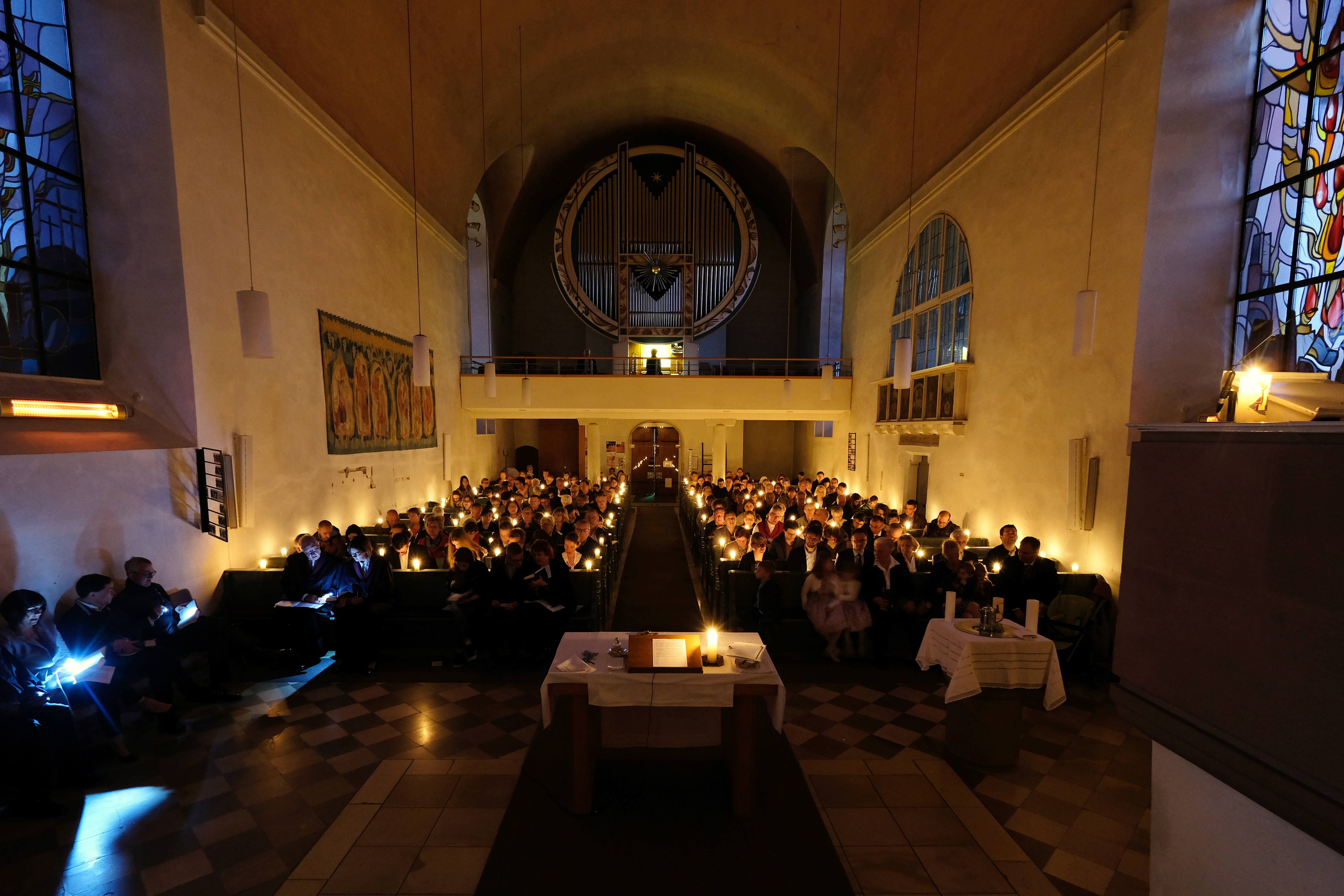 Osternacht 2019 in der Christuskirche; Foto: Eifler