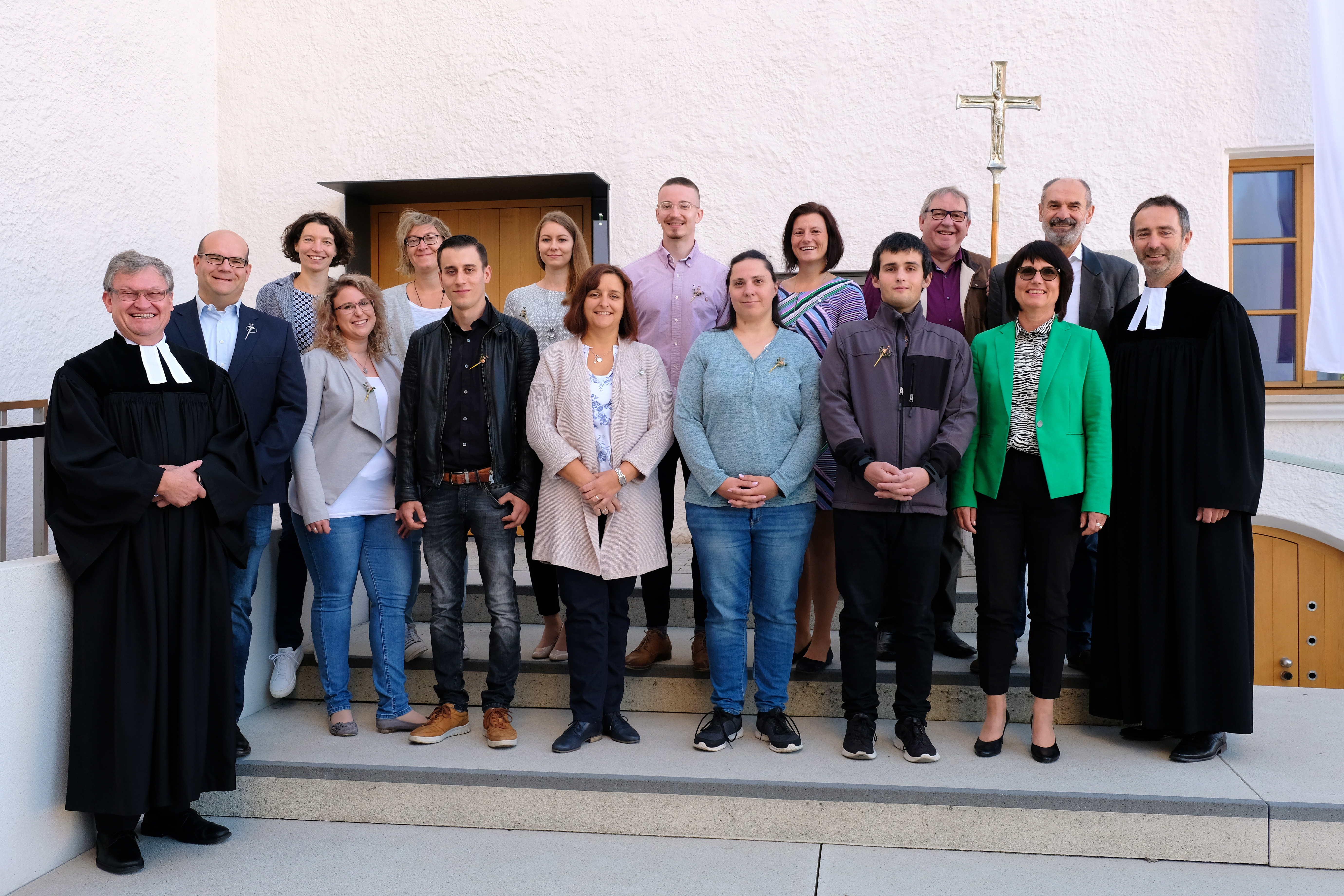 Jubelkonformation, Jubilare, Kirchenvorstand und Pfarrer, Foto Eifler