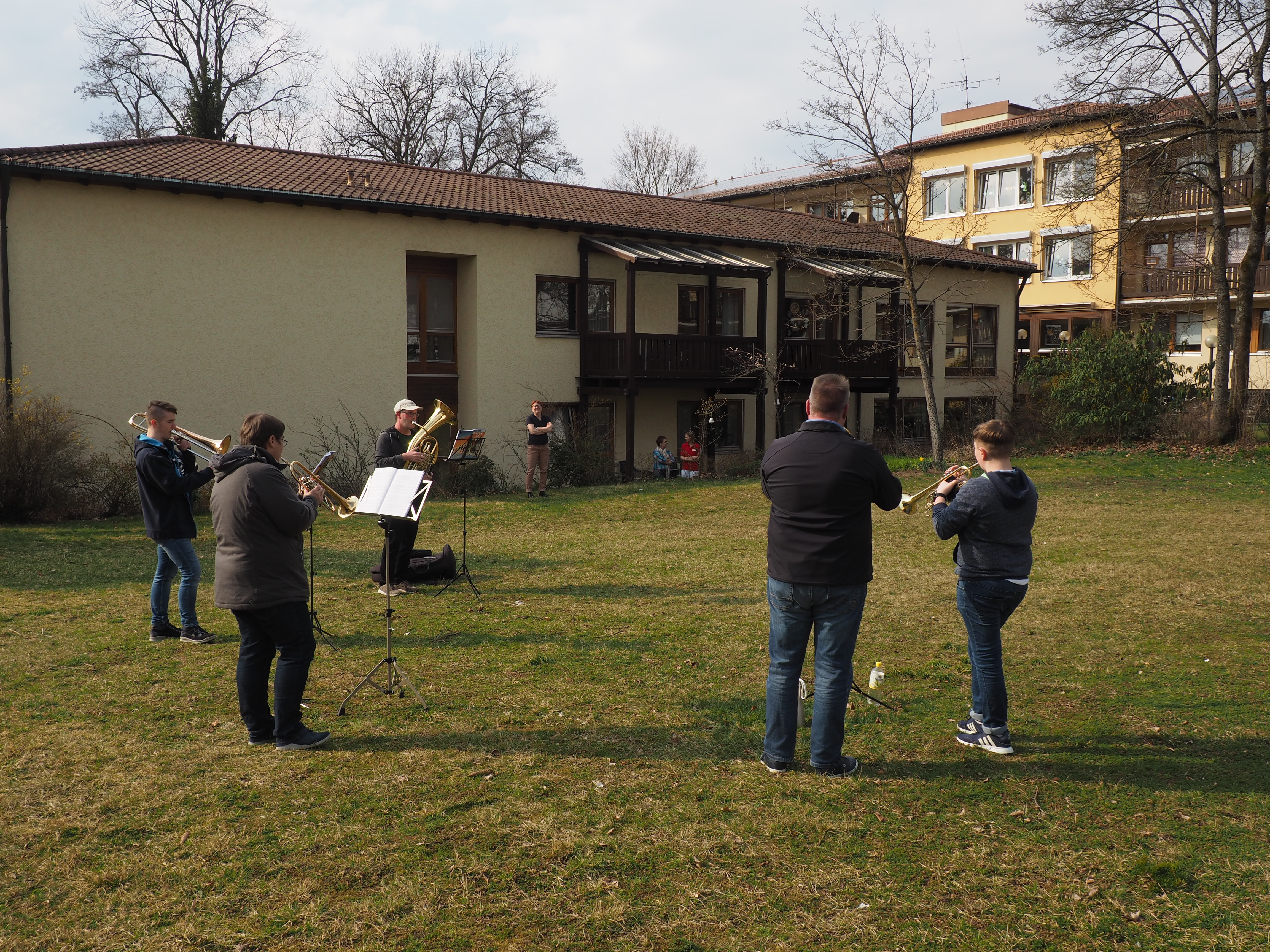 Posaunenchor musiziert für Senioren im MSH, Foto M. Murner