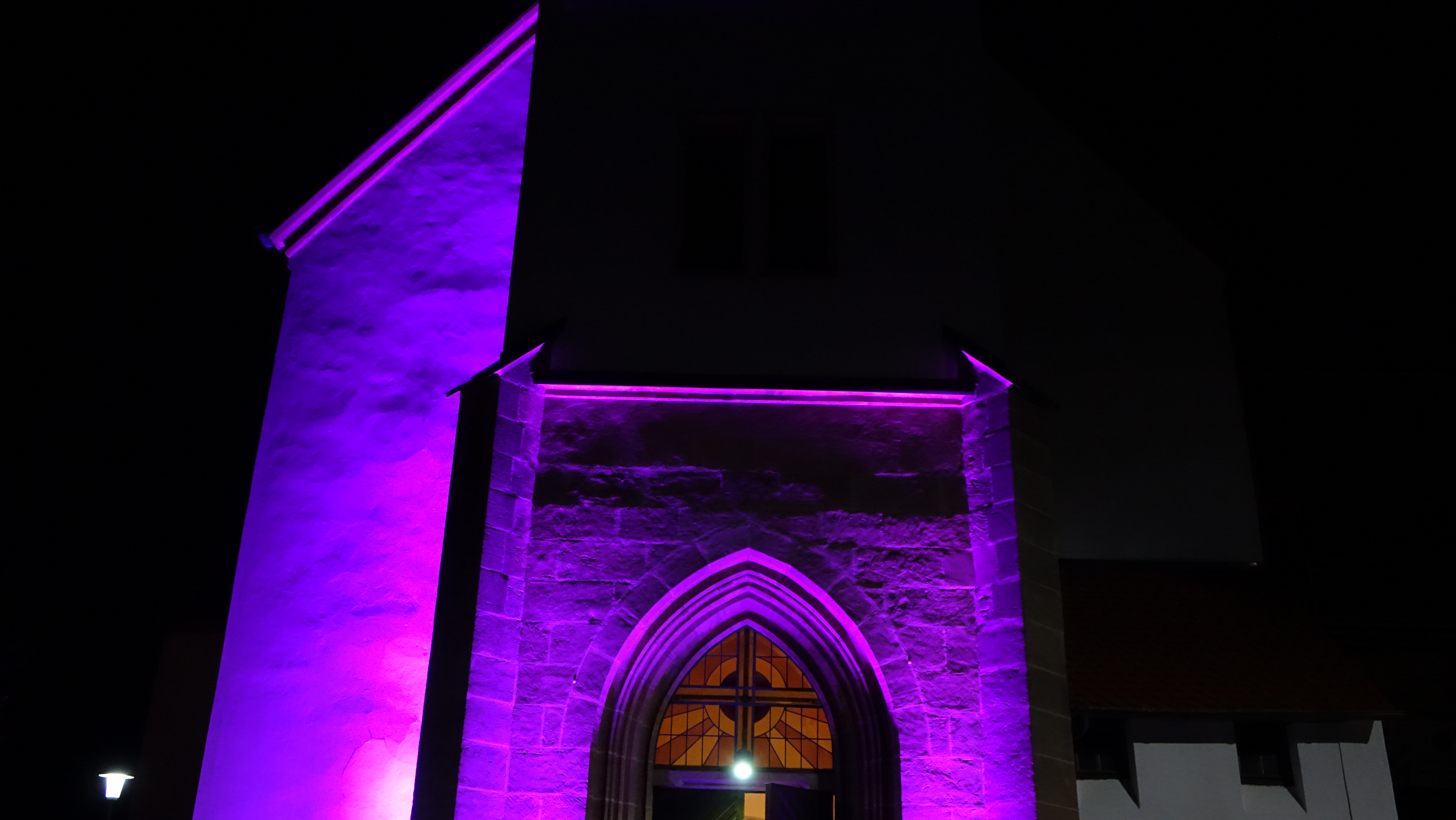 Kulturnacht beleuchtete Christuskirche, Foto Eifler