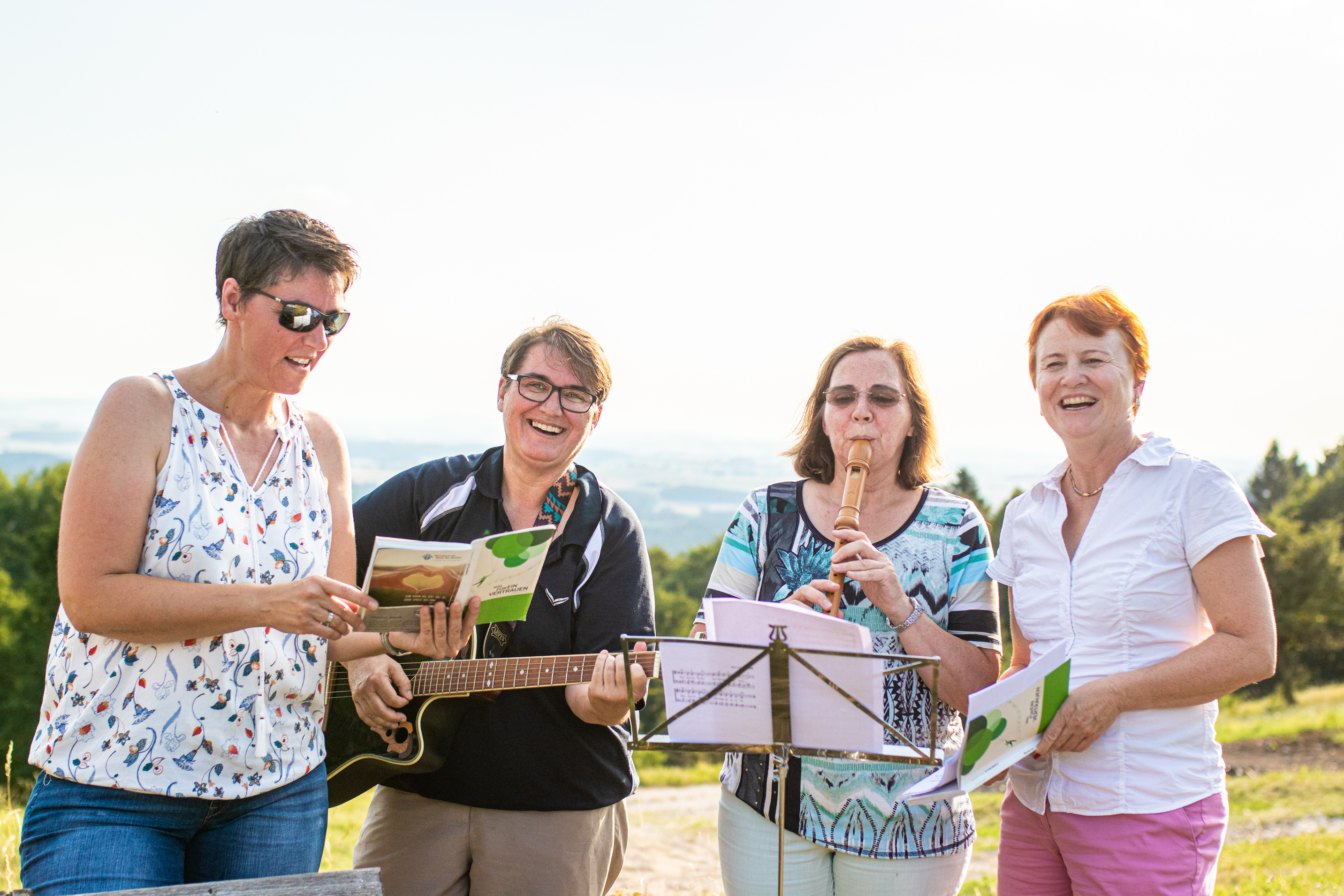 Abendandacht beim Lesesteinhaus, Foto C. Amthor