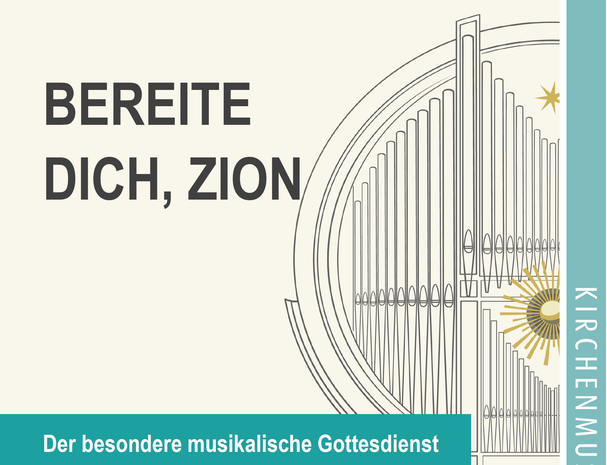 Ausschnitt aus dem Plakat BEREITE DICH ZION