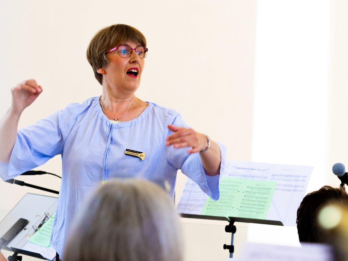 Posaunenchor unter Leitung von Beatrice Höhn, 25.06.2023, Foto: Tobias Markhof