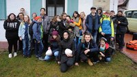 Gruppenbild der Konfis von Michael Murner und Linda Kaiser, 2019; Foto: Eifler