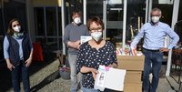 Foto (Michael Murner): von links nach rechts Susanne Scola, Jörg Erler, Beate Völkl, Bernhard Hammerbacher