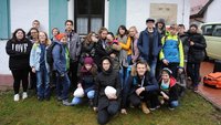 Gruppenbild der Konfis von Michael Murner und Linda Kaiser, 2019; Foto: Eifler