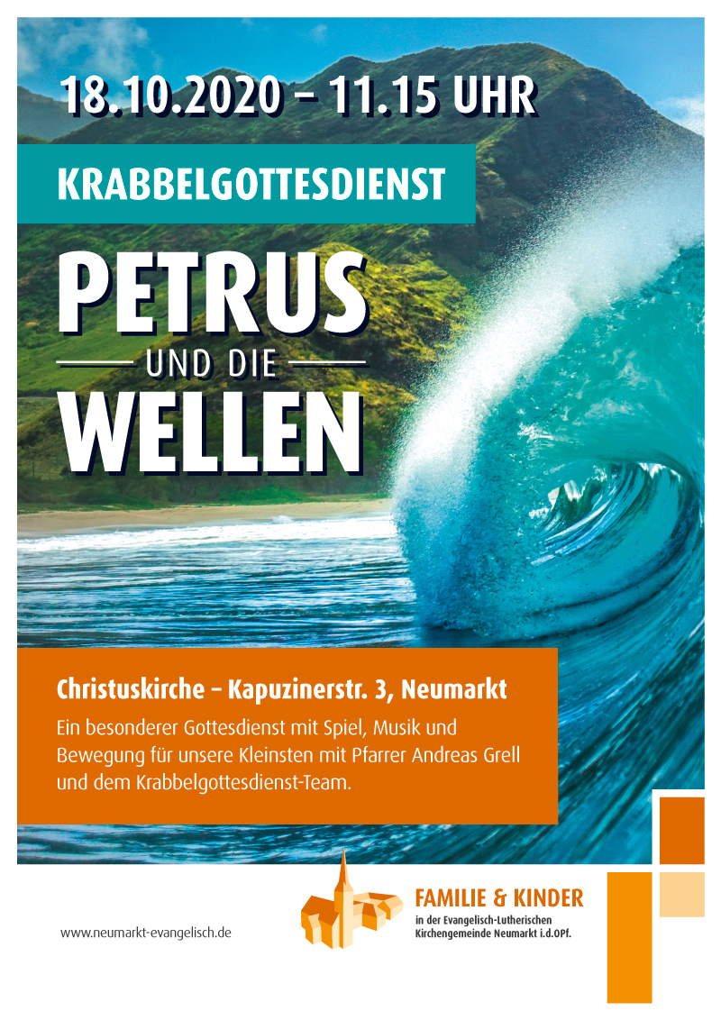 Krabbelgottesdienst, Plakat C. Amthor