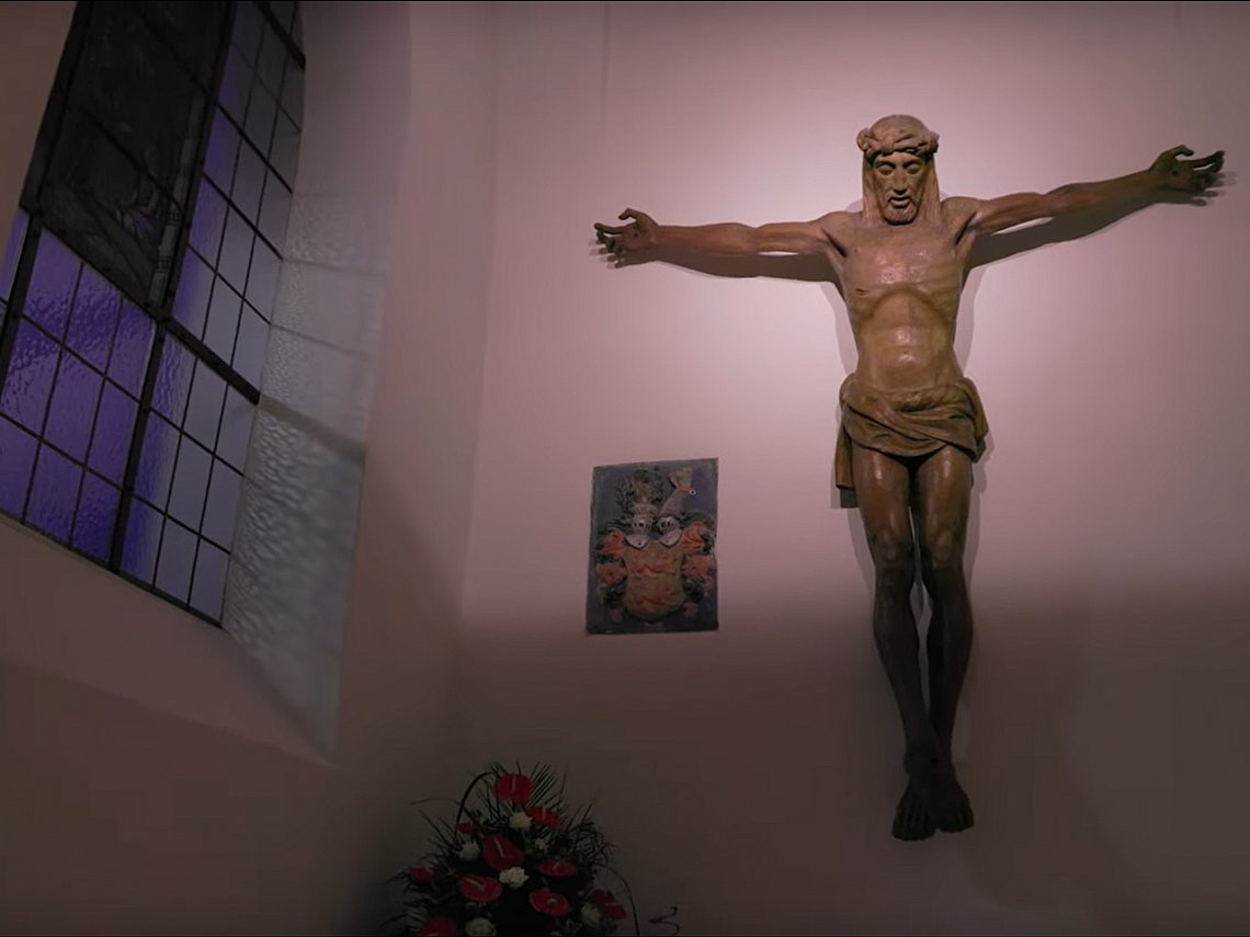Lichteffekt im Raum der Stille, aus Video INS LICHT