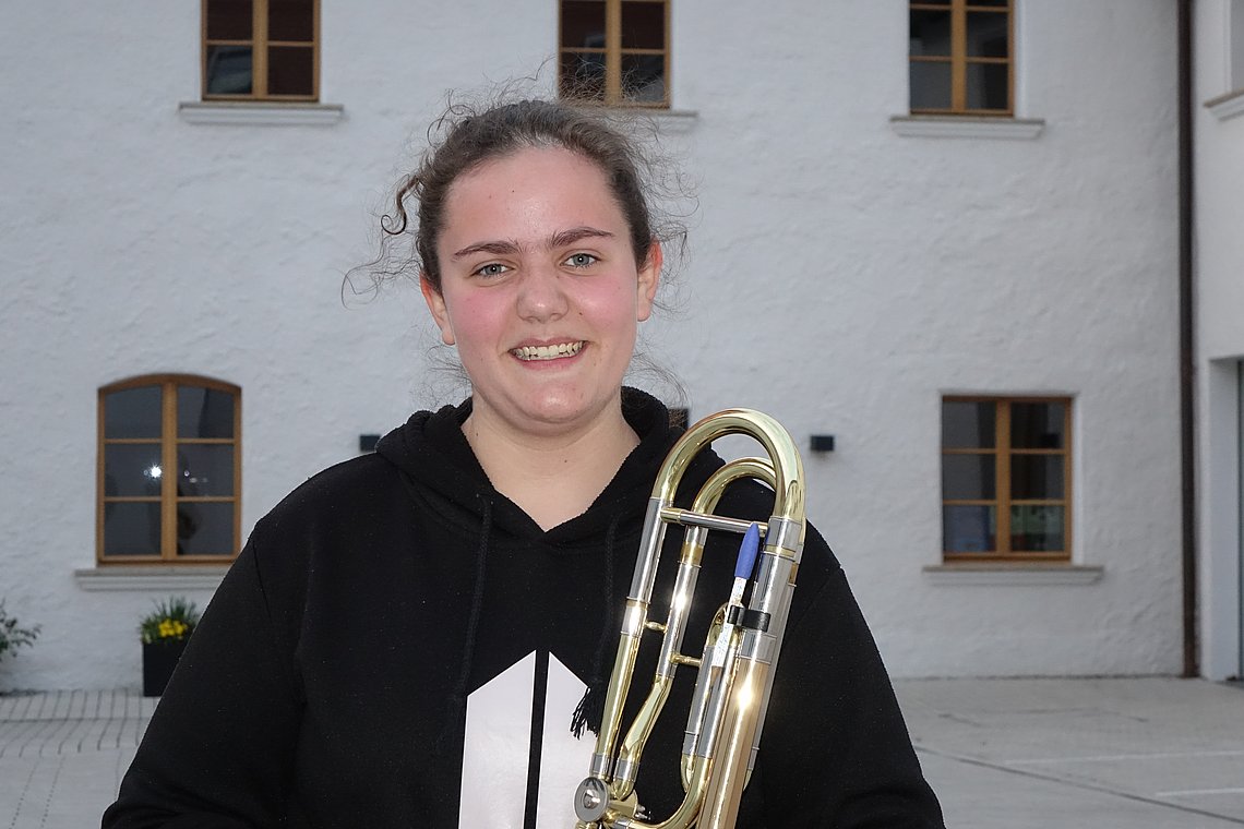 Antonia Höpcke, Bassposaune, Foto: Eifler