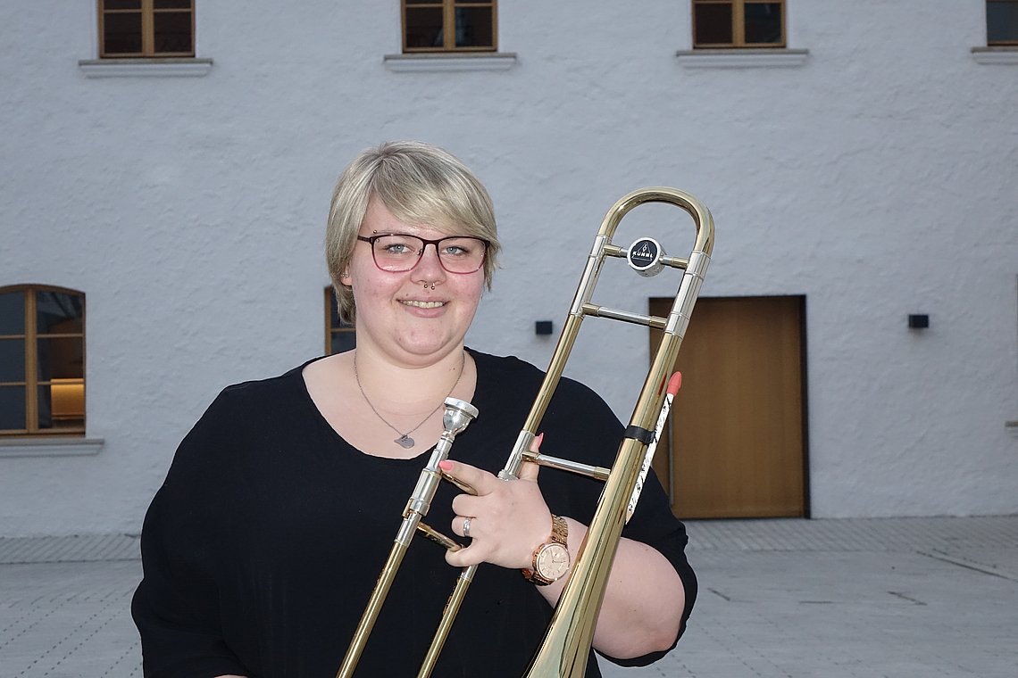 Franziska Heimerl, Tenorposaune, Foto: Eifler