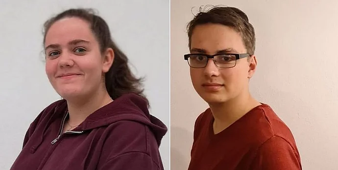 Antonia Höpcke und Felix Krauß vertreten die Gemeindejugend im Jugendausschuss unserer Kirchengemeinde. Kombo: hoe
