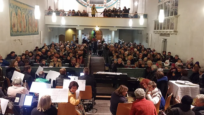 Adventssingen 2019, Gemeinde und Musikgruppen, Foto kb