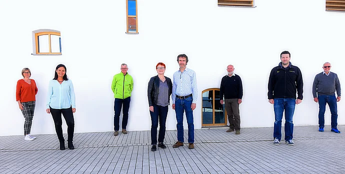 Fundraisingteam Eva Gaupp, Stefanie Finzel, Bernhard Hammerbacher, Christiane und Michael Murner, Werner Mikulasch, Christian Amthor und Dietrich Oppel (von links), Foto K. Eifler