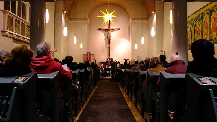 Adventssingen am 2. Dez. 2018 in der Christuskirche, Foto Eifler