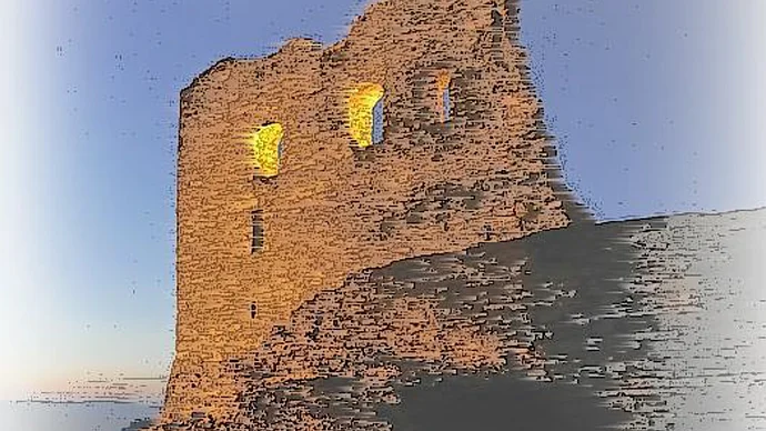Ruine Burg Wolfstein, Plakatfoto editiert