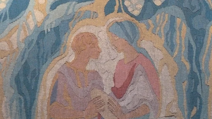Wandteppich in Christuskirche, Ausschnitt, Foto Eifler