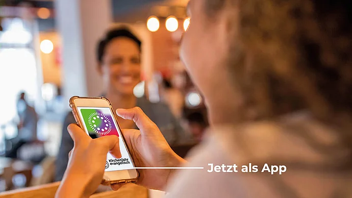 Faltplakat Kirchenjahr evangelisch App