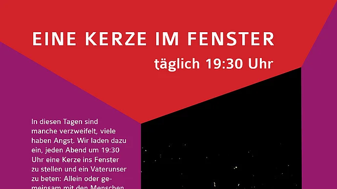 Bildausschnitt "Eine Kerze im Fenster", liturgie.de