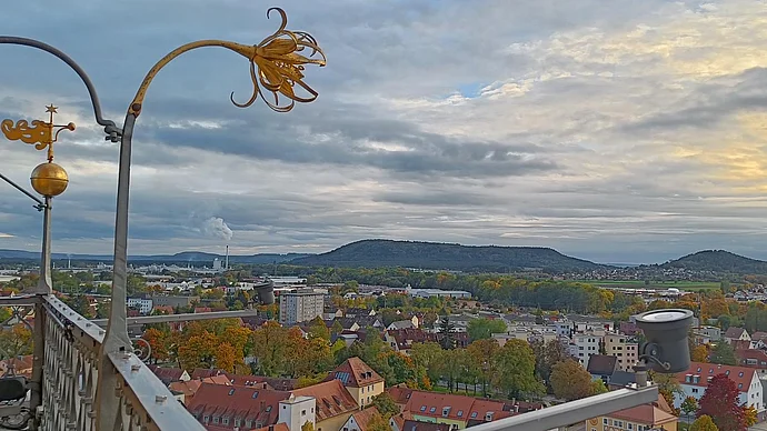 Blick über die Stadt vom Turm des Münster St. Johannes, Foto kb