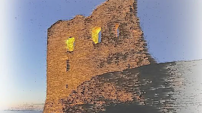 Ruine Burg Wolfstein, Plakatfoto editiert