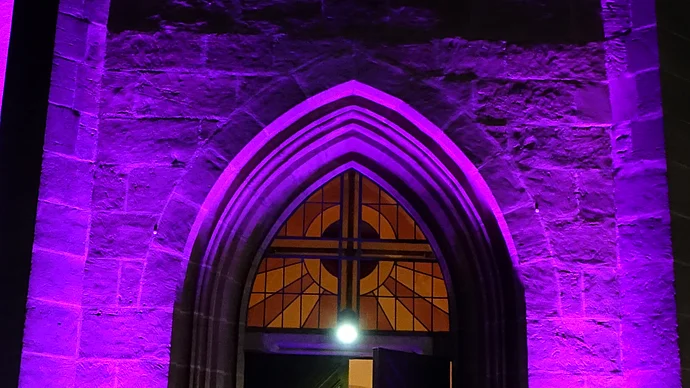 Kulturnacht beleuchtete Christuskirche, Foto Eifler