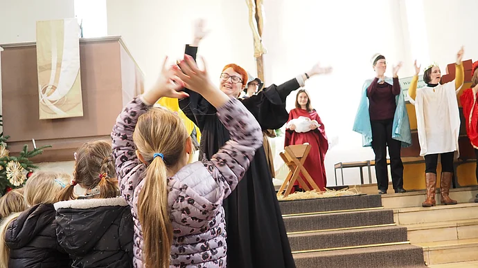 Horch! Das Christkind kommt. Krabbelgottesdienst, Foto M. Murner
