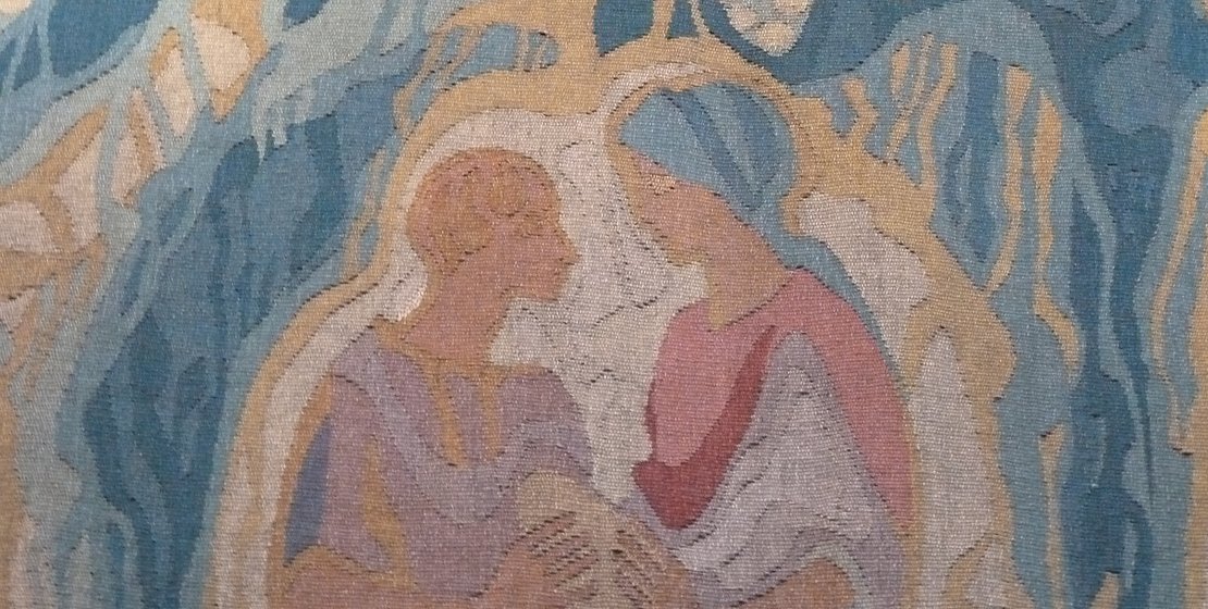 Wandteppich in Christuskirche, Ausschnitt, Foto Eifler