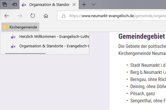 Neues Lesezeichen
