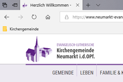 Favoritenleiste - Neuen Ordner anlegen