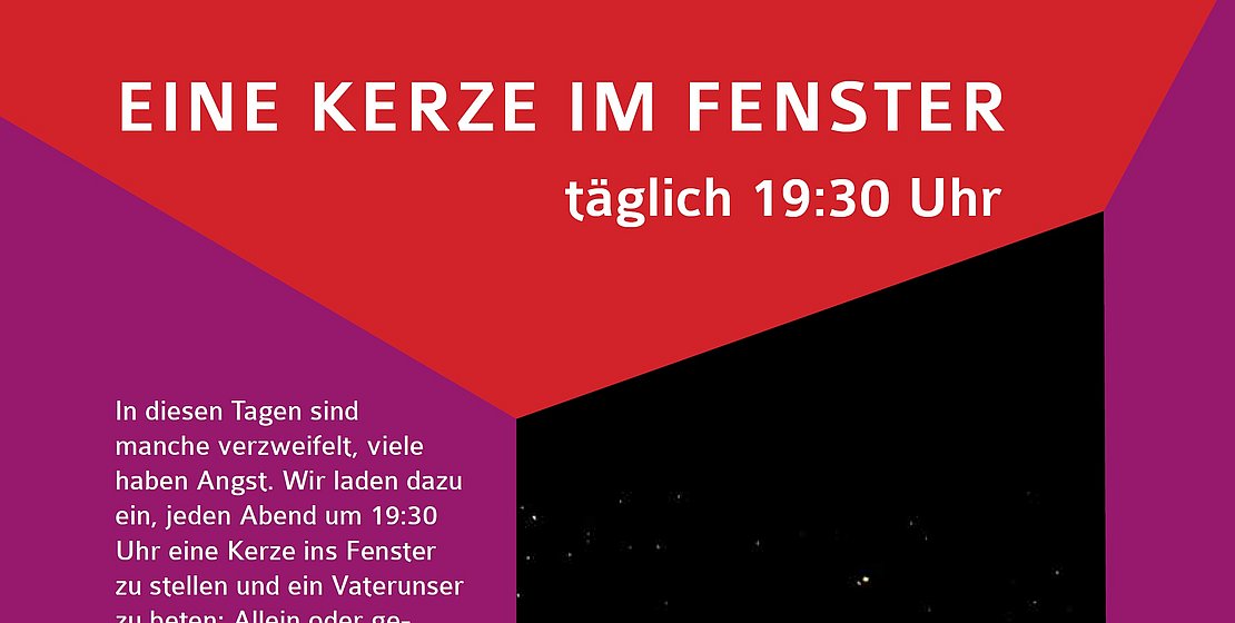 Bildausschnitt "Eine Kerze im Fenster", liturgie.de
