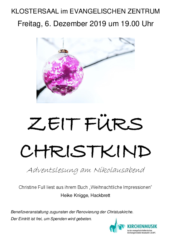 Plakat zur Adventslösung
