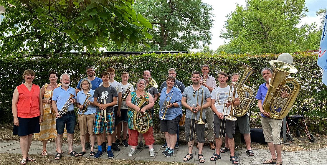 Posaunenchor Neumarkt i.d.OPf. nach Sommerkonzert im MSH; Foto A. Gebhard