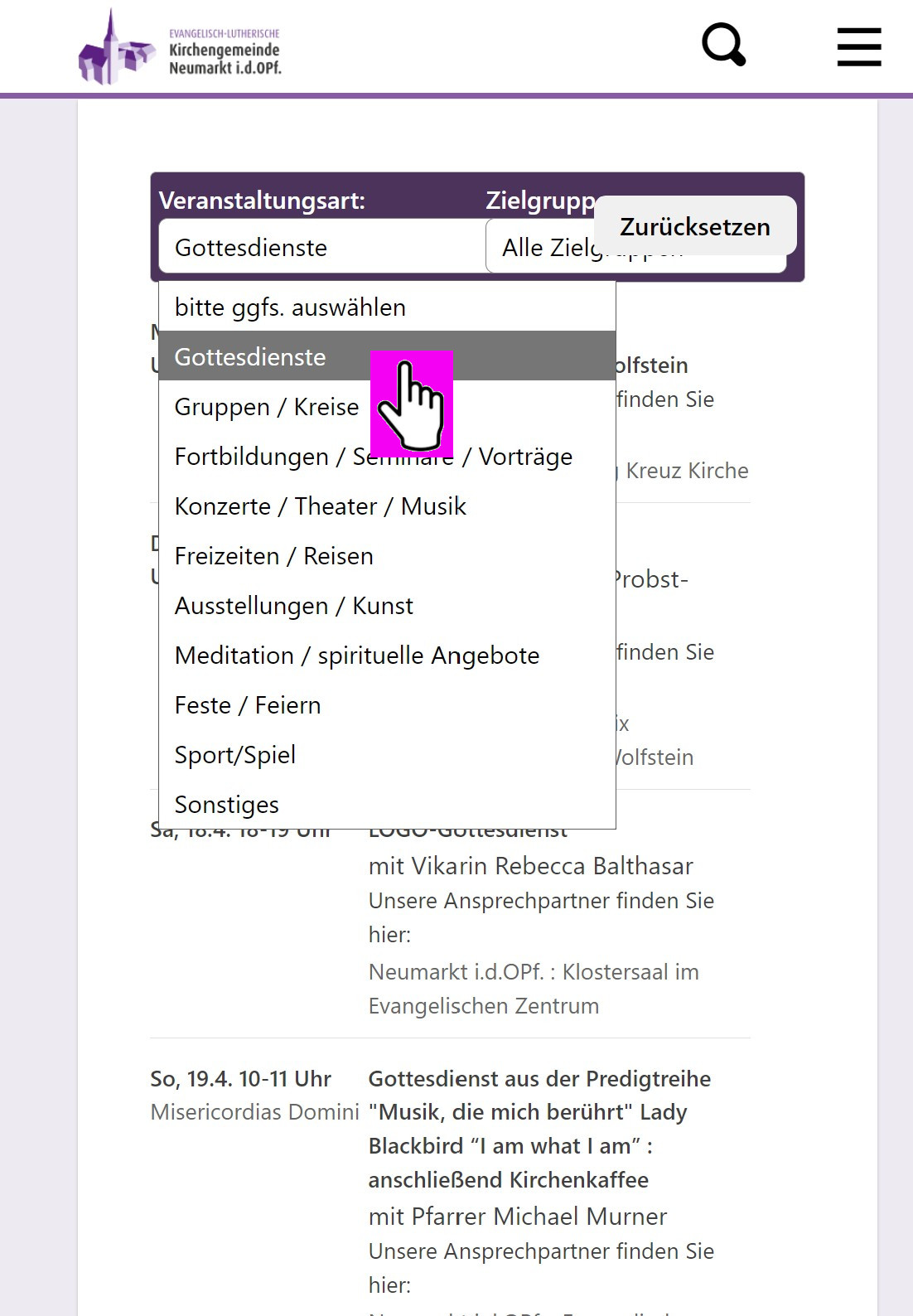 Kalender aus der Rubrik Termine