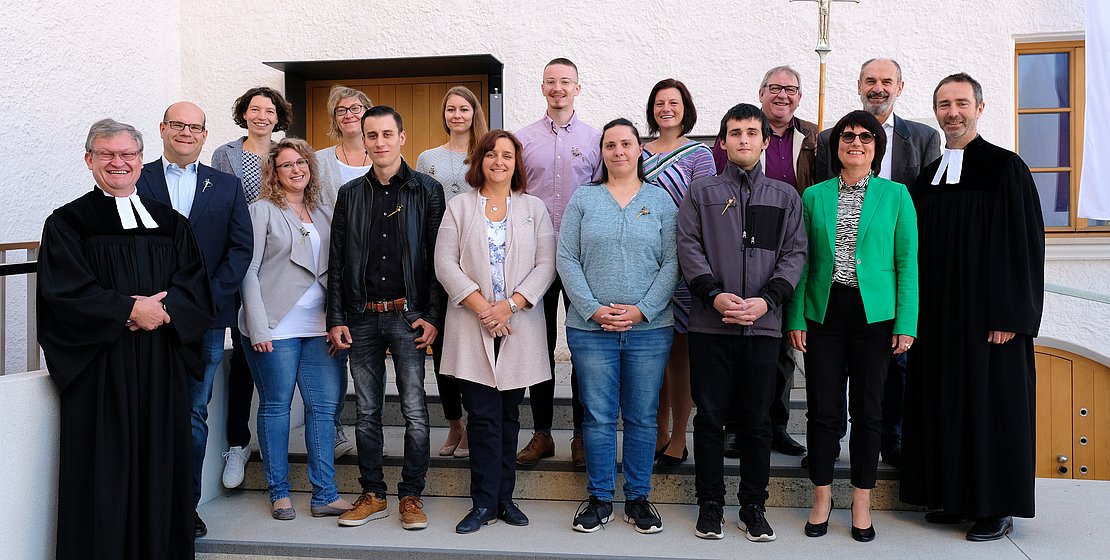 Jubelkonformation, Jubilare, Kirchenvorstand und Pfarrer, Foto Eifler