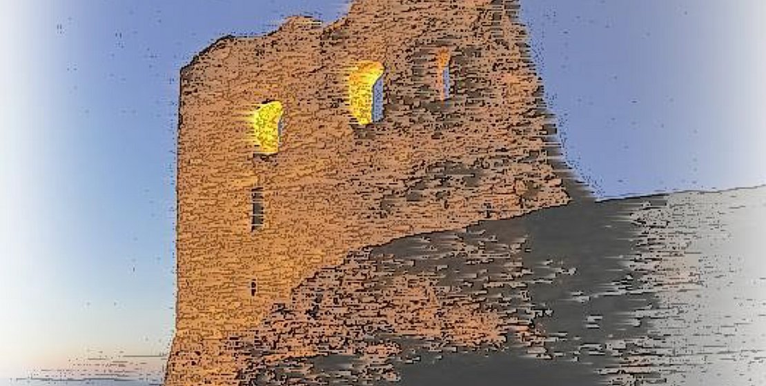 Ruine Burg Wolfstein, Plakatfoto editiert